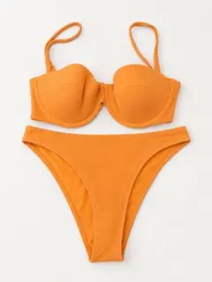 今週末処分します　美品　エルメス　水着　ビキニ　38 オレンジ　収納袋付き 今週末処分します 美品 エルメス 水着 ビキニ 38 オレンジ 収納袋付き