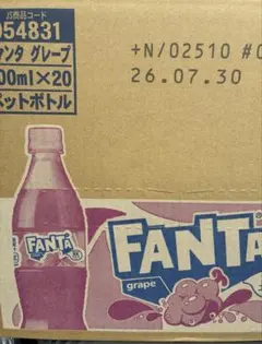 まるごと果実エキス入りのぶどうフレーバー炭酸飲料700mlペットボトル20本のサムネイル