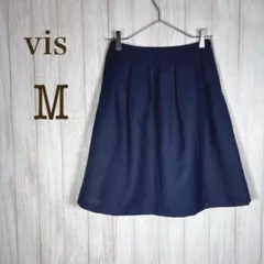vis ビス　紺スカート　Mサイズ　フレアスカート　シンプル