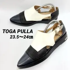 TOGA PULLA メタルバックル レザーシューズ　約23.5〜24㎝のサムネイル