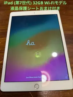 iPad (第7世代) 32GB Wi-Fiモデル　液晶保護シートおまけ付き
