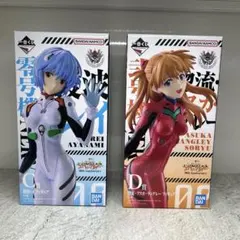 エヴァンゲリオン　一番くじ　綾波レイ・アスカ　フィギュア
