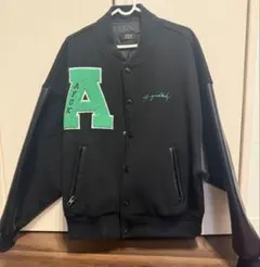 a few Goodkits スタジャン ブラック/グリーン