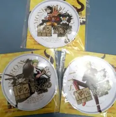 【非売品】ONE PIECE 1000 LOGS ブリキコースター 3種セット