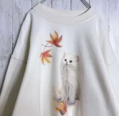 【入手困難】90s-00s アニマル ネコ 猫 cat スウェットのサムネイル