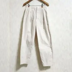 【良品】　ユニクロ × セオリー　感動タックイージーパンツ ベージュ　テーパード