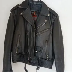 レア　CUIRS LONDON レザー　ダブルライダースジャケット　スタッズのサムネイル