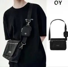 OY(オーワイ) LAYERED CROSS BAG-BLACKのサムネイル