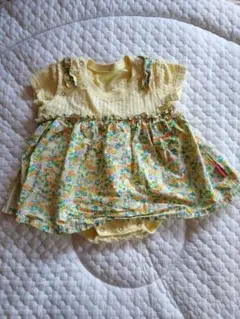 ベビー服 ロンパース 70cm 花柄 イエローのサムネイル