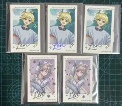 鏡音レン　39culture ミクカル　EXTRA 箔押しカード　5点セット