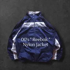 00s Reebokリーボック ナイロンジャケット ベクター刺繍ロゴビッグサイズのサムネイル