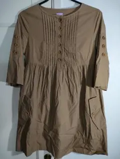 希少✦PaulSmithポールスミス　綿100%ピンタックデザインシャツワンピのサムネイル