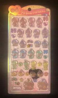 モンチッチ うるちゅる POP SEAL ぷくぷく 立体シール カラフル