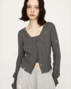 SLY V／N CRASH 2P TOPS グレー