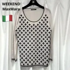 WEEKEND MaxMara 幾何学模様 長袖ニット