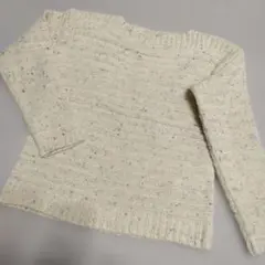 Lugnoncure アイボリー 長袖ニットセーター