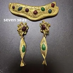 セットジュエリー オーストリアガラス アイリス硝子 アンティーク 