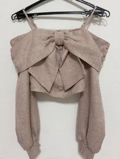 LIP SERVICE リボンオフショル ロングスリーブトップス