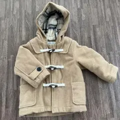 アプレレクール　ダッフルコートフード付きキャメルブラウン　100