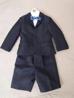 100A ブラックストライプフォーマルスーツ