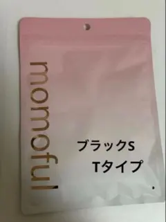 モモフル　momoful おりもの吸水ショーツ　Tタイプ ブラック　S