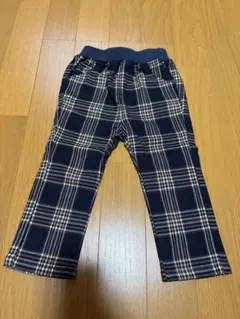 SiMPLE FREE チェック柄長ズボン80cm