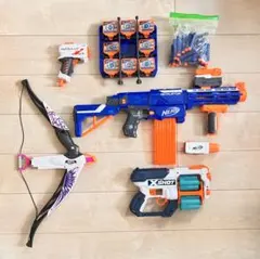 Nerf,x shots トイガンセット 多数のモデル - メルカリ