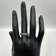 MK MICHEL KLEIN シルバーリング 赤石付きSILVER925刻印のサムネイル