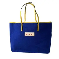 MARNI トートバッグ ブルー イーストウエスト ボア aq13110 - メルカリ