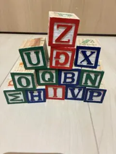 木製ブロック　英語　おもちゃ