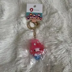 サンリオミャクミャク　立体マスコットクリアカラーキーホルダー　マイメロディ