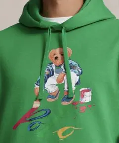 新品*ポロベア*パーカー*フーディー*ラルフローレン*M*ラルフ*ポロ*ペイント