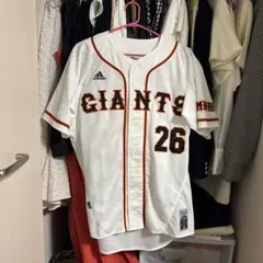 【刺繍】アディダス　ジャイアンツ　レプリカユニフォーム ピンク S 「8」 刺繍】アディダス ジャイアンツ レプリカユニフォーム ピンク S 「8