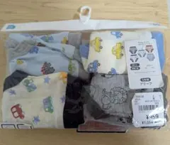 ベビー肌着 5枚セット 車・動物プリント