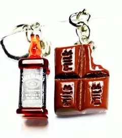 【ジャックダニエル】ウイスキー　チョコ　キーホルダー　S665