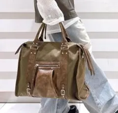 JEANASIS アンティークフェイクレザートート
