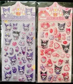 ラス1‼️キャラクター 立体 シール クロミ マイメロディ