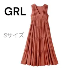 GRL ノースリーブ Vネック ワンピース Sサイズ