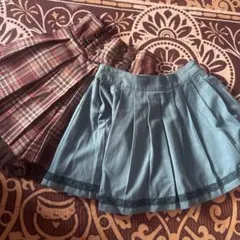 axes femme アクシーズファム　キュロットスカート　薔薇刺繍＆チェック