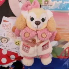 ダッフィー シークレットオブスノーウィーデイ クッキーアン ぬいぐるみバッジ