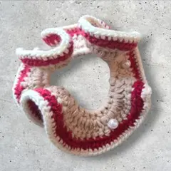 シュシュ　毛糸　パール