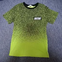 AWESOME ロゴプリント 半袖Tシャツ ライムグリーン