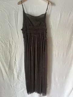 LOWRYSFARM キャミワンピース ダークブラウン Fサイズ