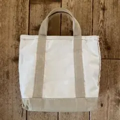 80s~90s 単色タグ L.L.Bean エルエルビーン トート S ベージュ
