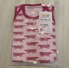 未使用品 ユニクロ×リサラーソン　タオル生地ショートロンパース 80