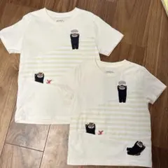 グラニフ　レッサーパンダTシャツ　お揃い　リンクコーデ