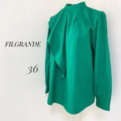 【FILGRANDE】変形カラーブラウス　ロングスリーブ　ap1636