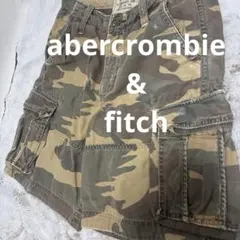 ✨大人気！w32 abercrombie&fitch 迷彩ハーフカーゴパンツ