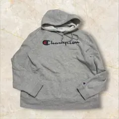 Champion 厚手スウェットパーカー US古着 フーディ 刺繍 プルオーバー