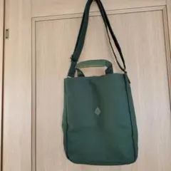 CLEDRANグリーンA4サイズ2WAYトート＆ショルダーバッグクレドラン緑